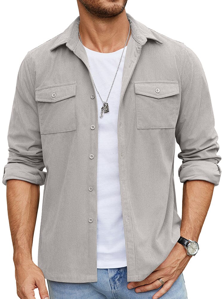 Leisure Waffle Shirt Jacket (US Only) - Image 8