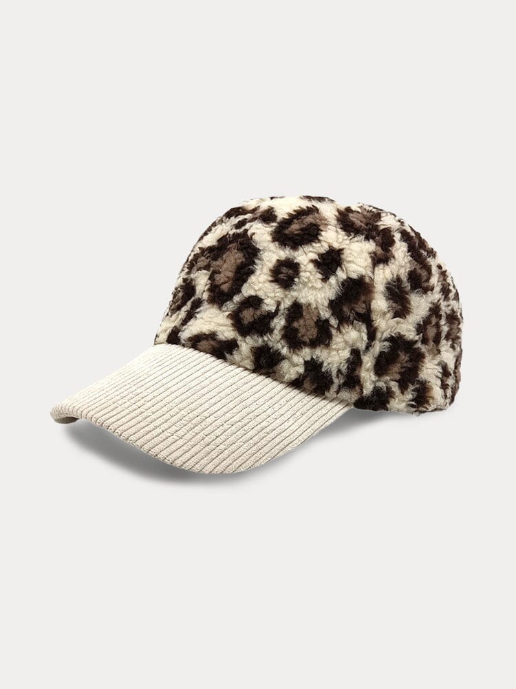 Leopard Polar Fleece Baseball Cap - Image 2