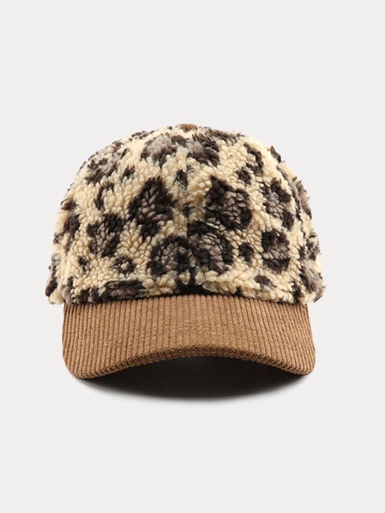 Leopard Polar Fleece Baseball Cap - Image 5