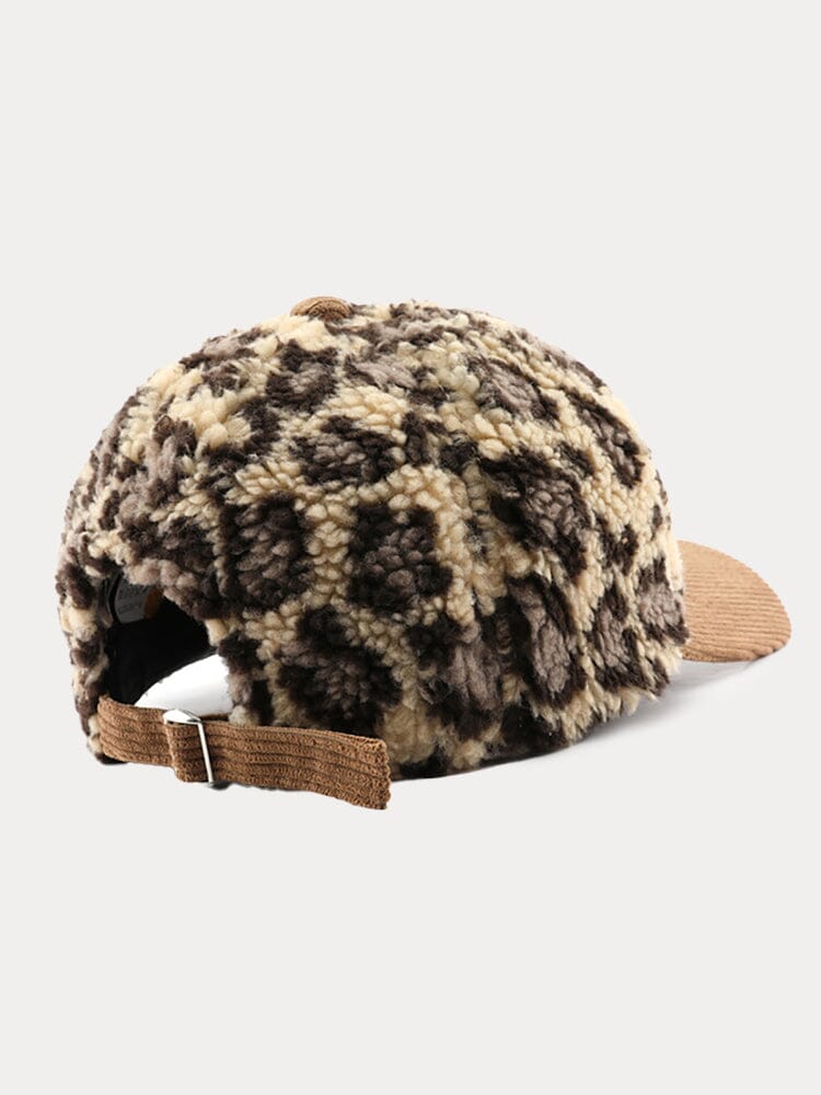 Leopard Polar Fleece Baseball Cap - Image 6