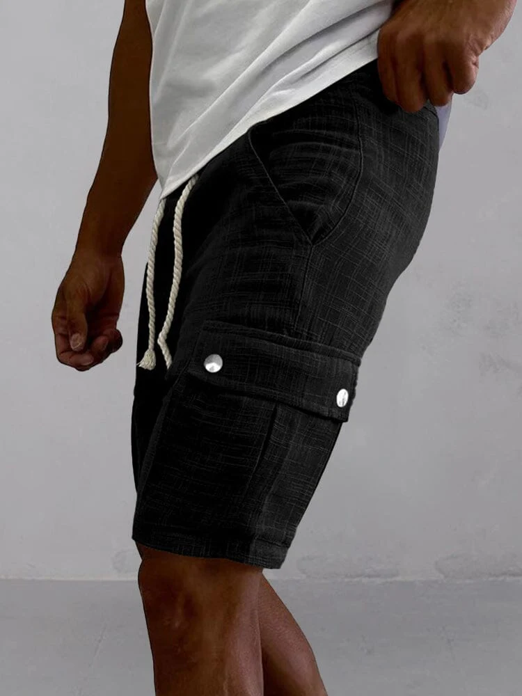 Lightweight 100% Cotton Cargo Shorts - Image 2