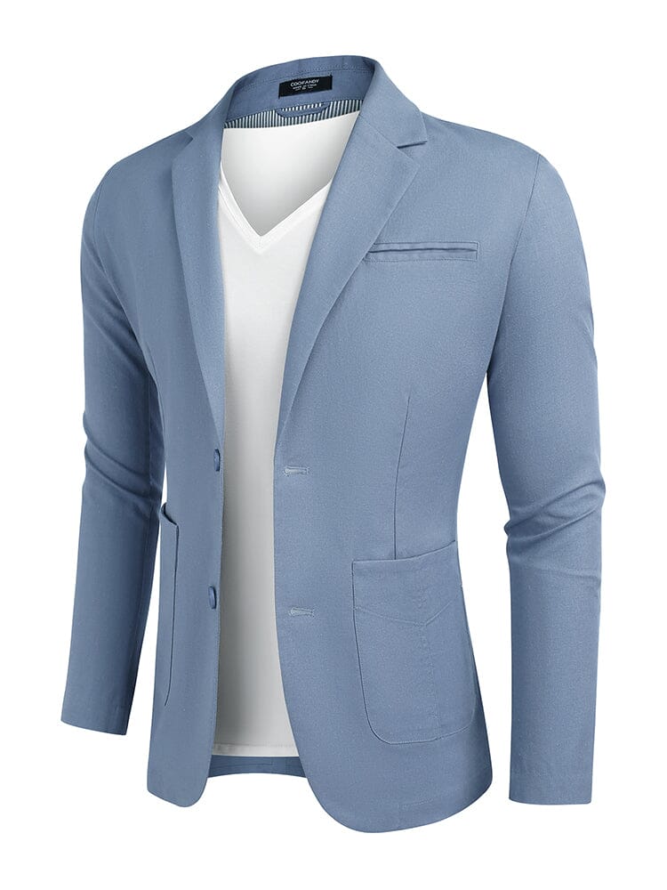 Lightweight Cotton Linen Blazer Jacket (US Only) - Image 4