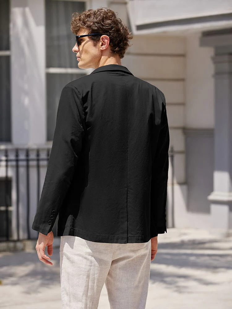 Lightweight Cotton Linen Blazer Jacket (US Only) - Image 6