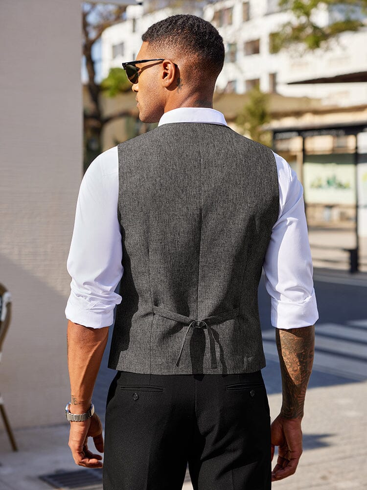 Lightweight Double Breasted Suit Vest (US Only) - Image 5