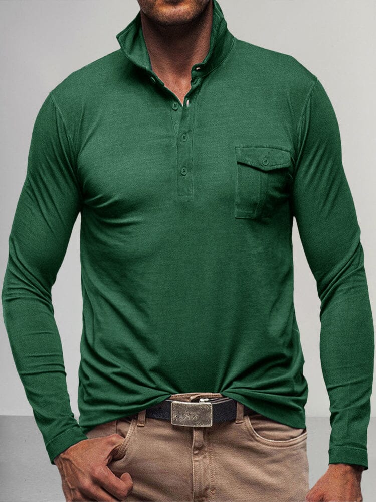 Lightweight Solid Polo Shirt - Image 5