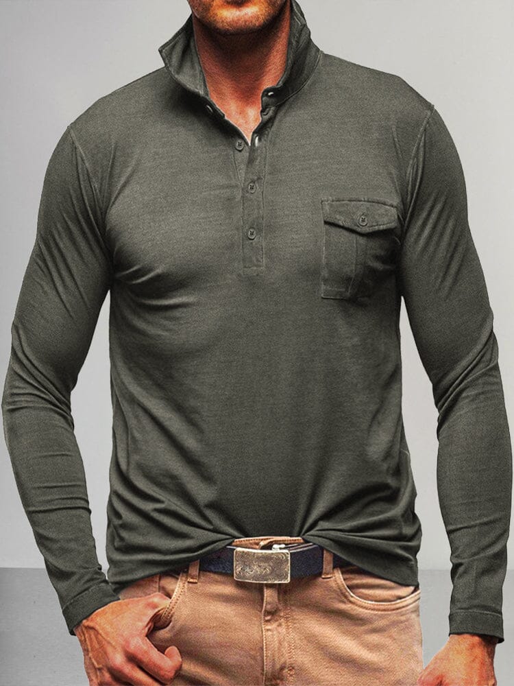 Lightweight Solid Polo Shirt - Image 6