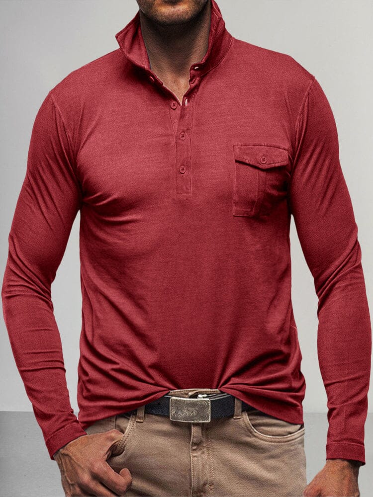 Lightweight Solid Polo Shirt - Image 8