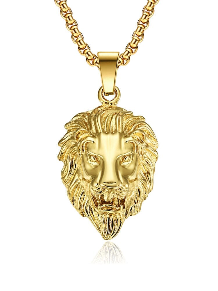 Lion Head Pendant Necklace - Image 4