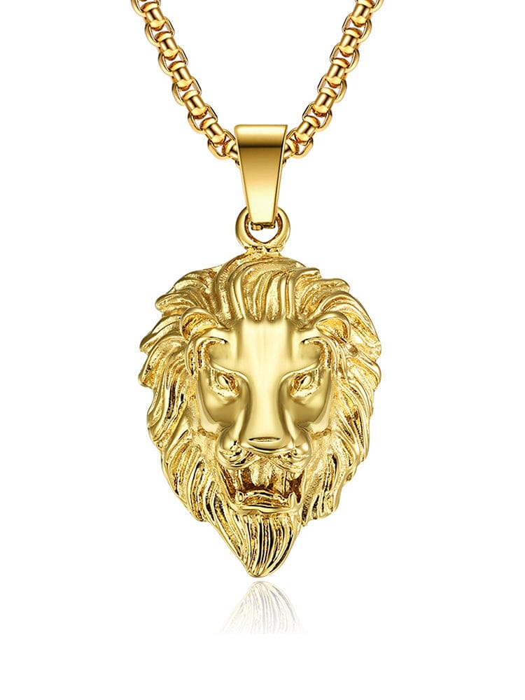 Lion Head Pendant Necklace - Image 4