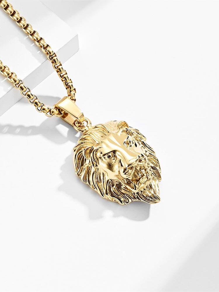 Lion Head Pendant Necklace - Image 6