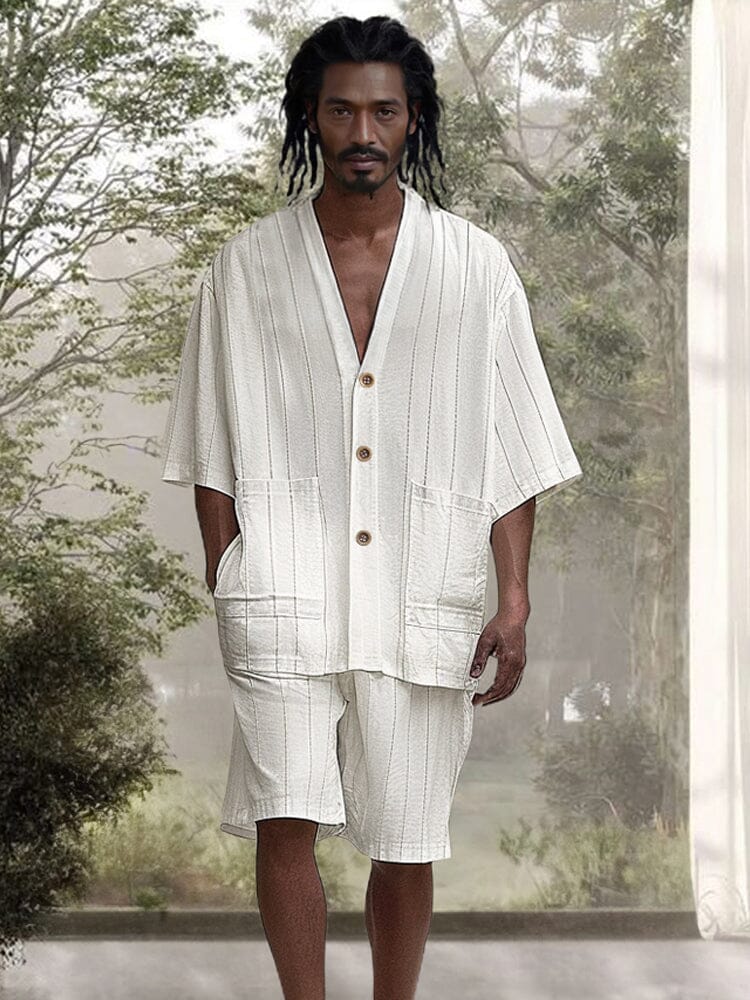 Loose Linen Blend 2-Piece Outfits - Image 2