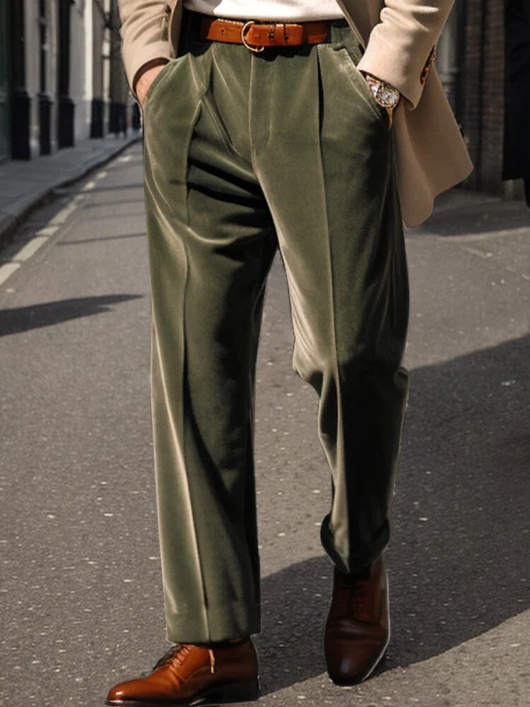 Luxe Comfy Velvet Suit Pants - Image 2