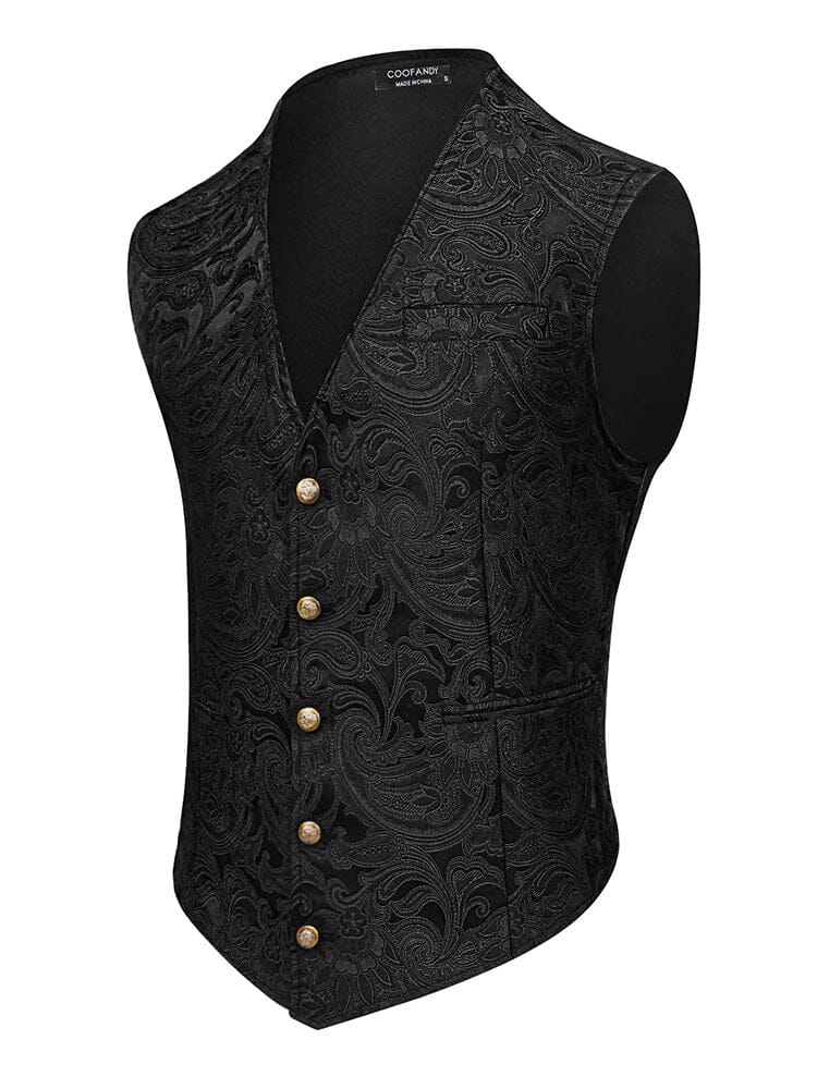 Luxury Paisley Tuxedo Vest (US Only) - Image 6