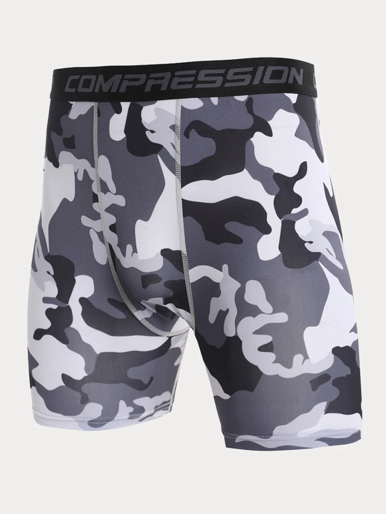 Men's Camo Compression Training Shorts - Image 10