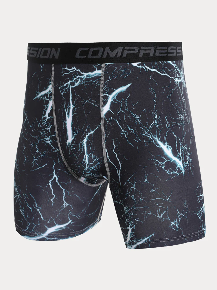 Men's Camo Compression Training Shorts - Image 12