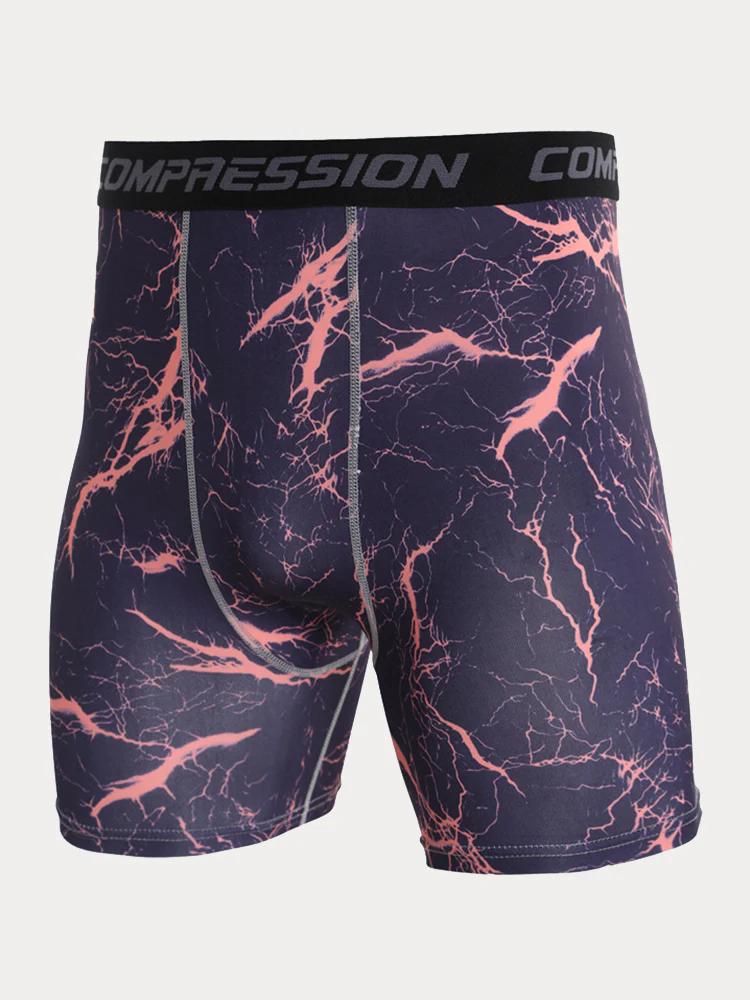 Men's Camo Compression Training Shorts - Image 13