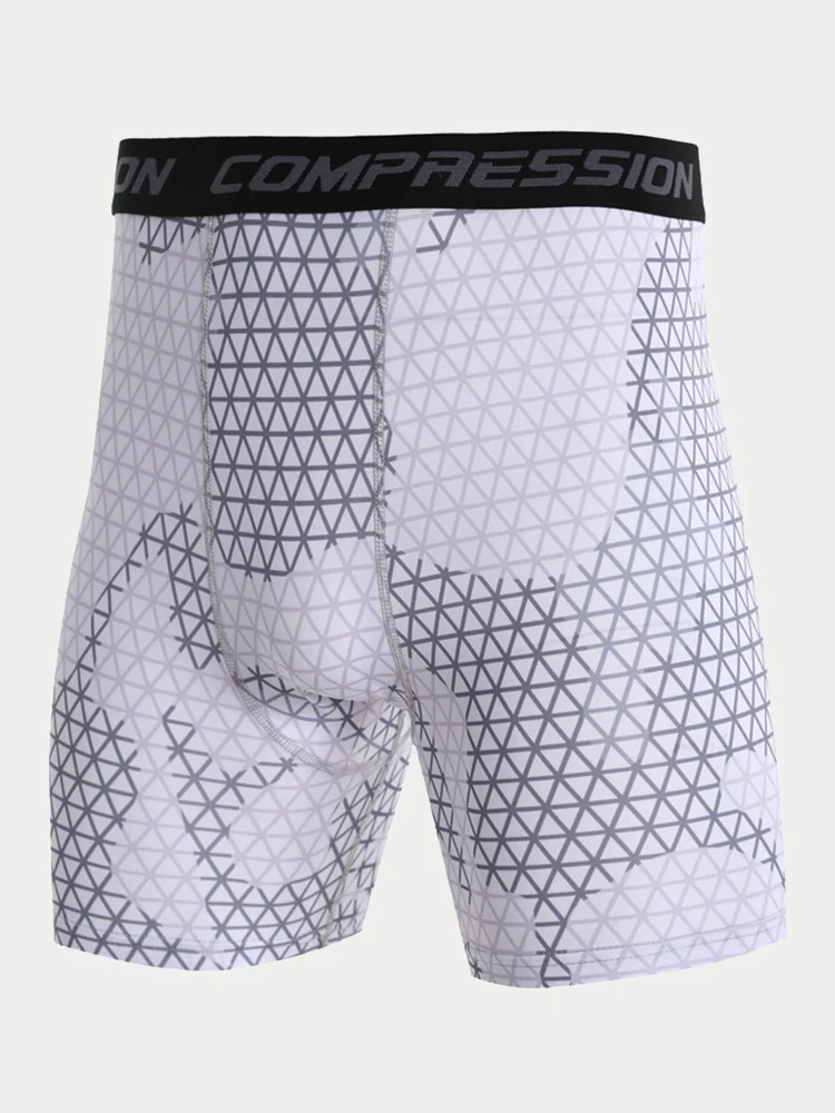 Men's Camo Compression Training Shorts - Image 2