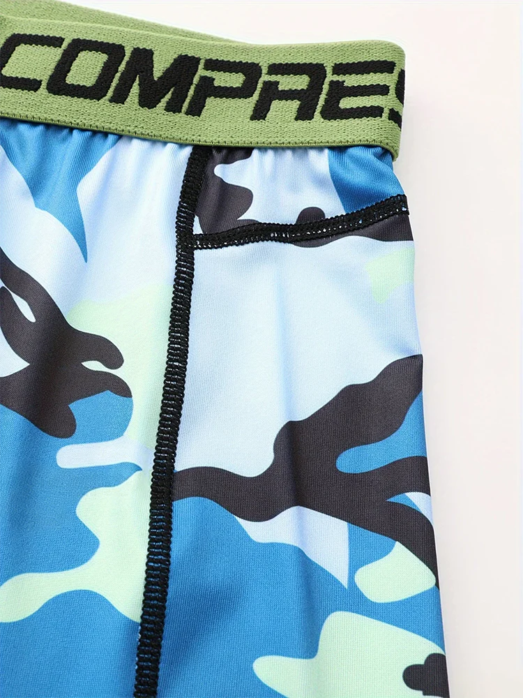 Men's Camo Compression Training Shorts - Image 5
