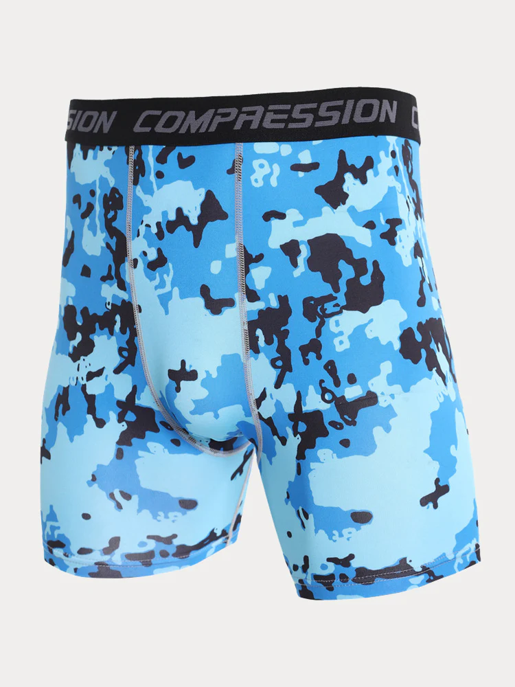 Men's Camo Compression Training Shorts - Image 8