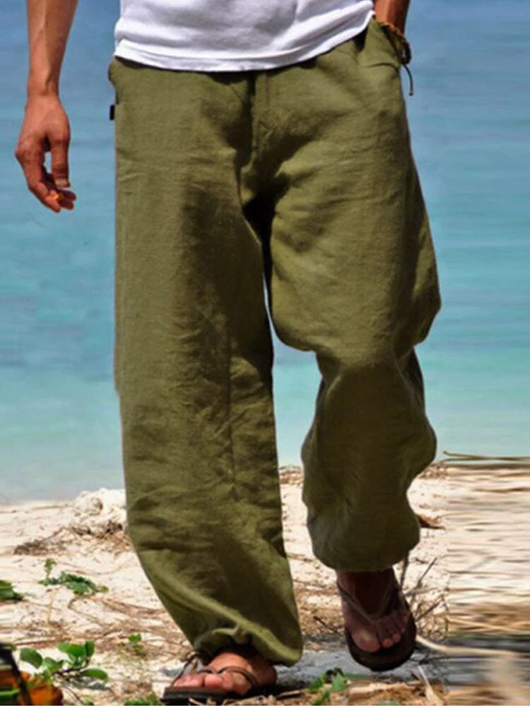 Cotton Beach Casual Trousers - Image 4