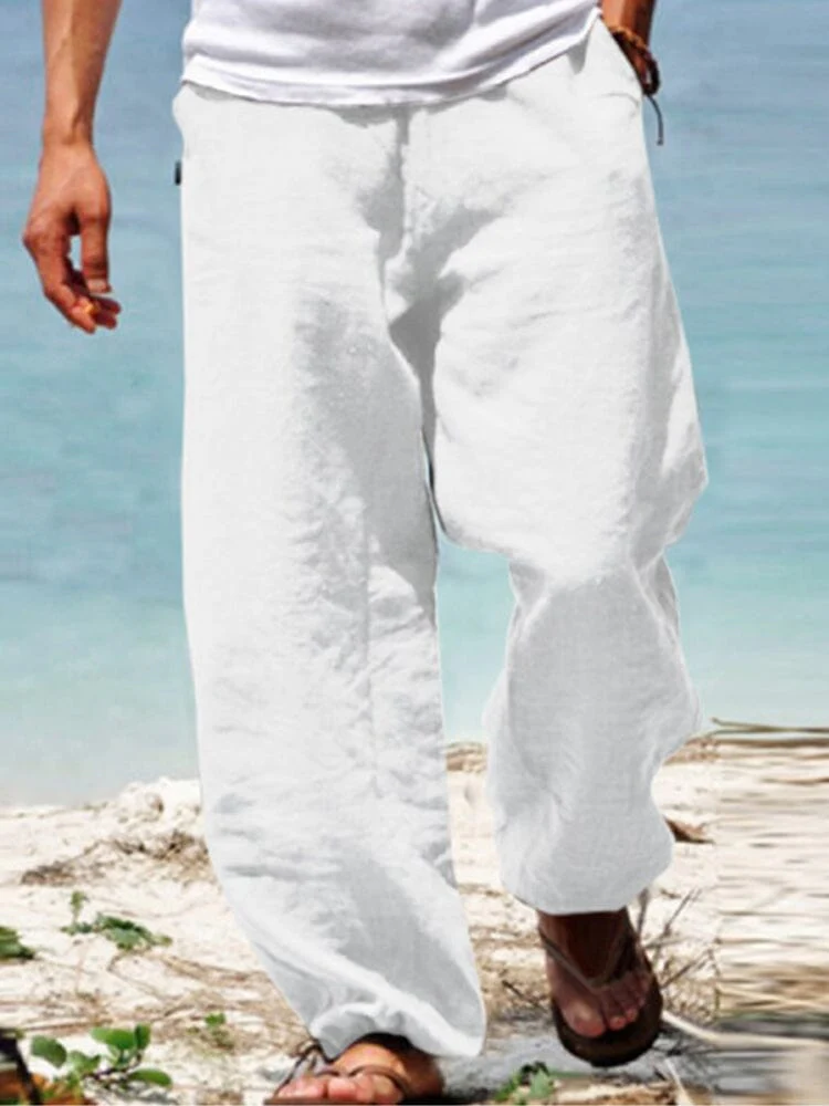 Cotton Beach Casual Trousers - Image 5
