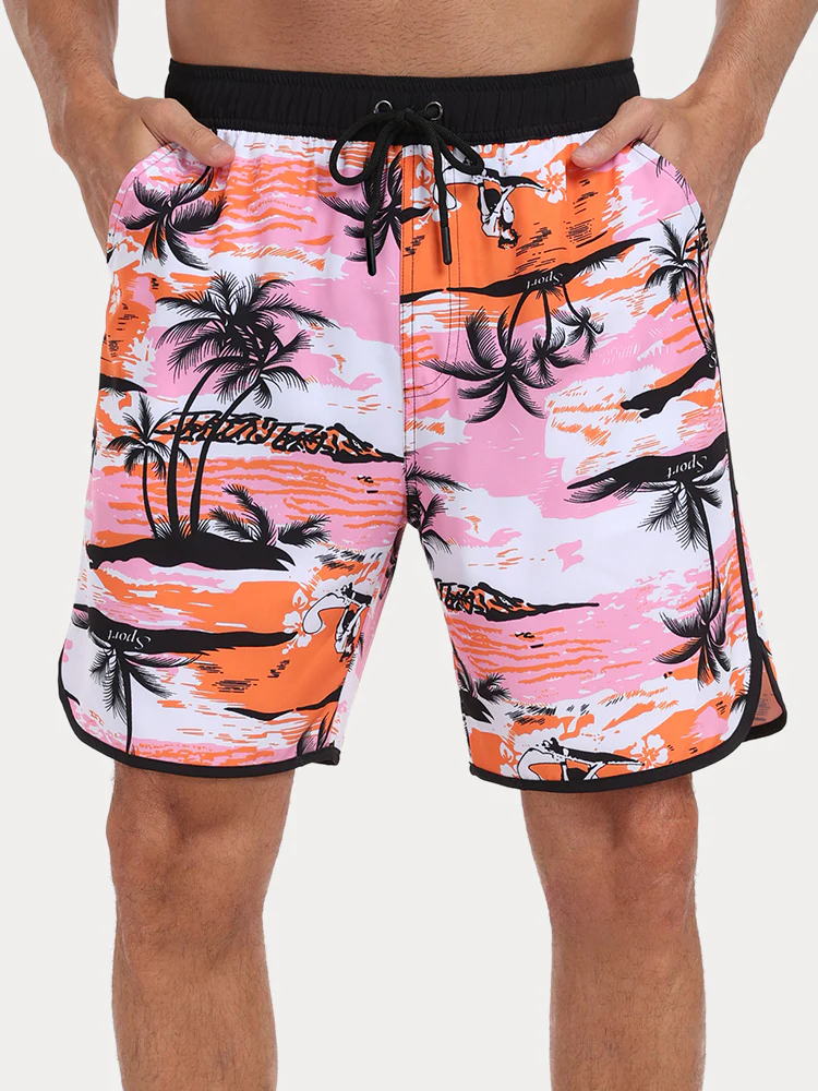 Men's Quick-Dry Printed Swim Trunks - Image 12