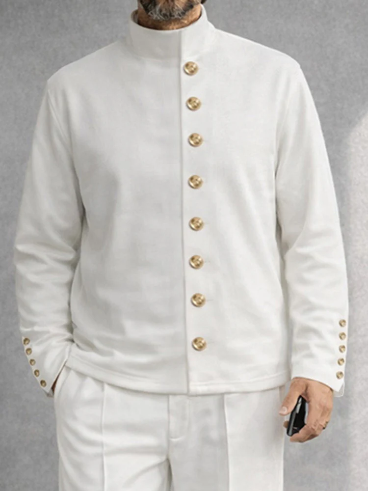 Military-Inspired Button Detail Matching Set - Image 5