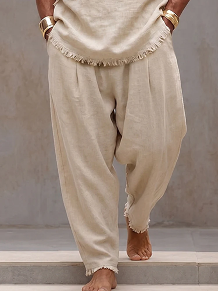 Minimalism Nature Raw Edge Cotton Matching Set - Image 5