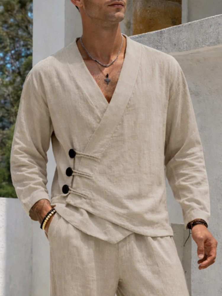 Minimalist Breathable Cotton 2-Piece Set - Image 3