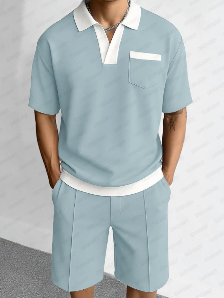 Minimalist Color Block Casual Set - Image 14