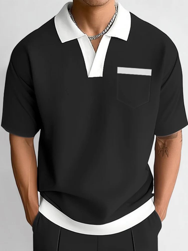 Minimalist Color Block Casual Set - Image 5