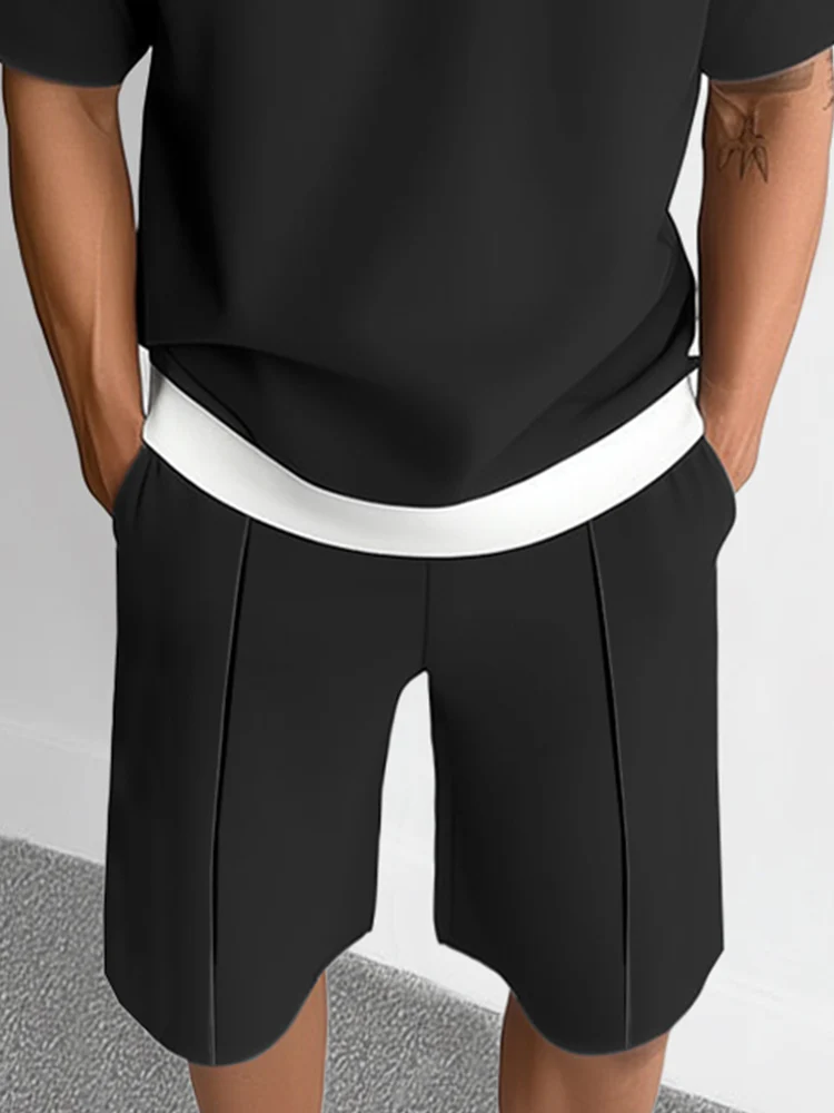 Minimalist Color Block Casual Set - Image 6