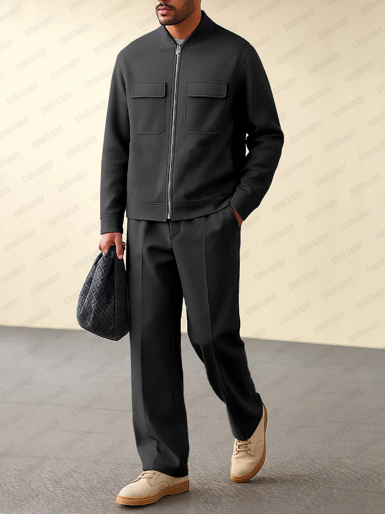 Minimalist Comfort Jacket Pants Set - Image 2