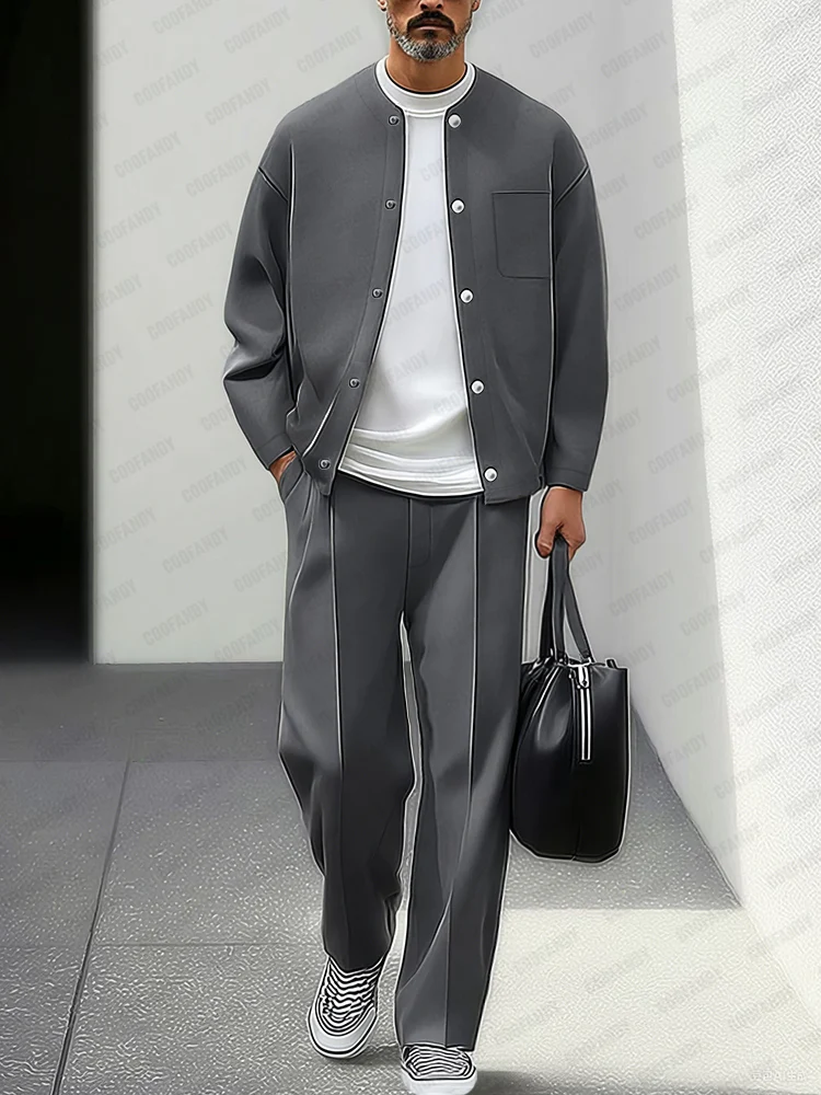 Minimalist Comfort Jacket Pants Set - Image 2