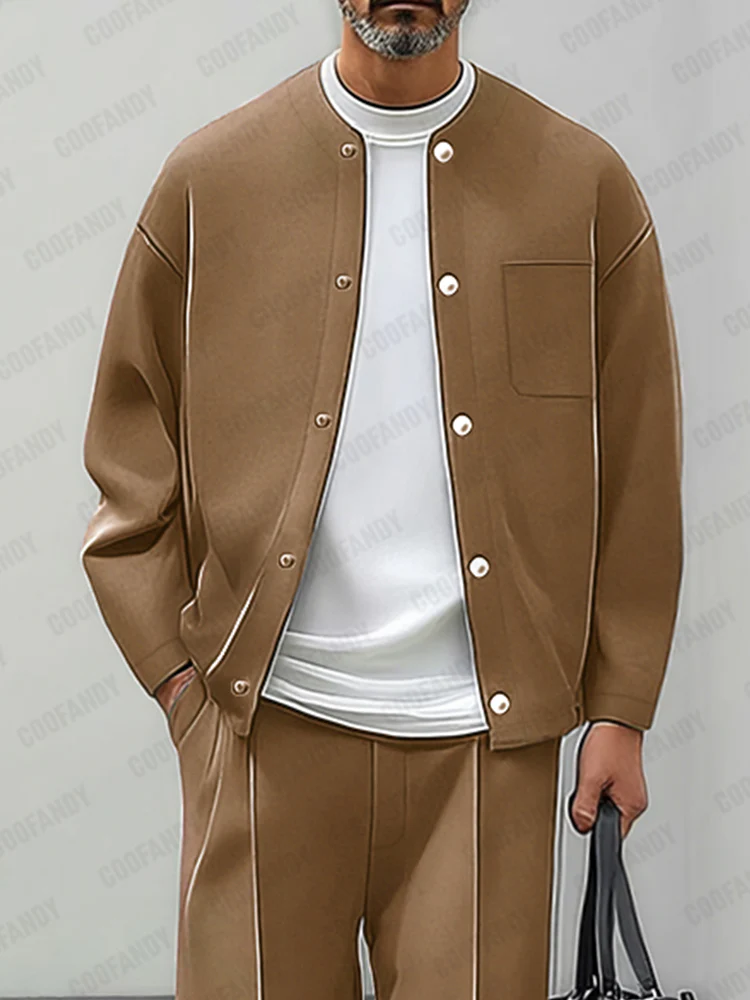 Minimalist Comfort Jacket Pants Set - Image 3