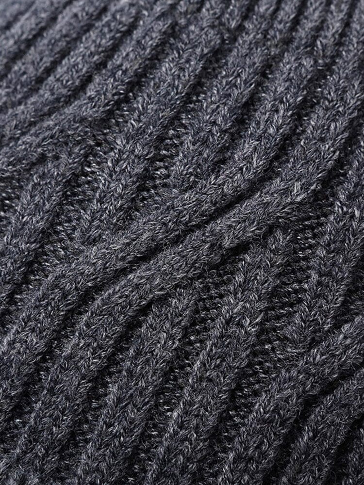 Minimalist Fleece Lined Knit Beanie - Image 7