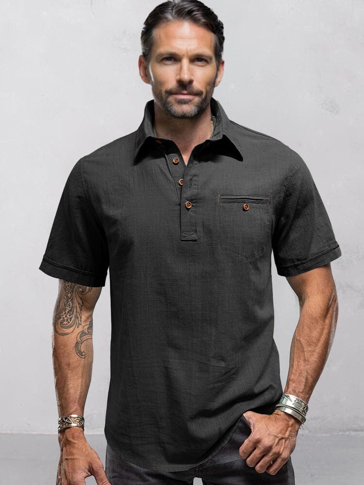 Minimalist Linen Style Shirt - Image 2