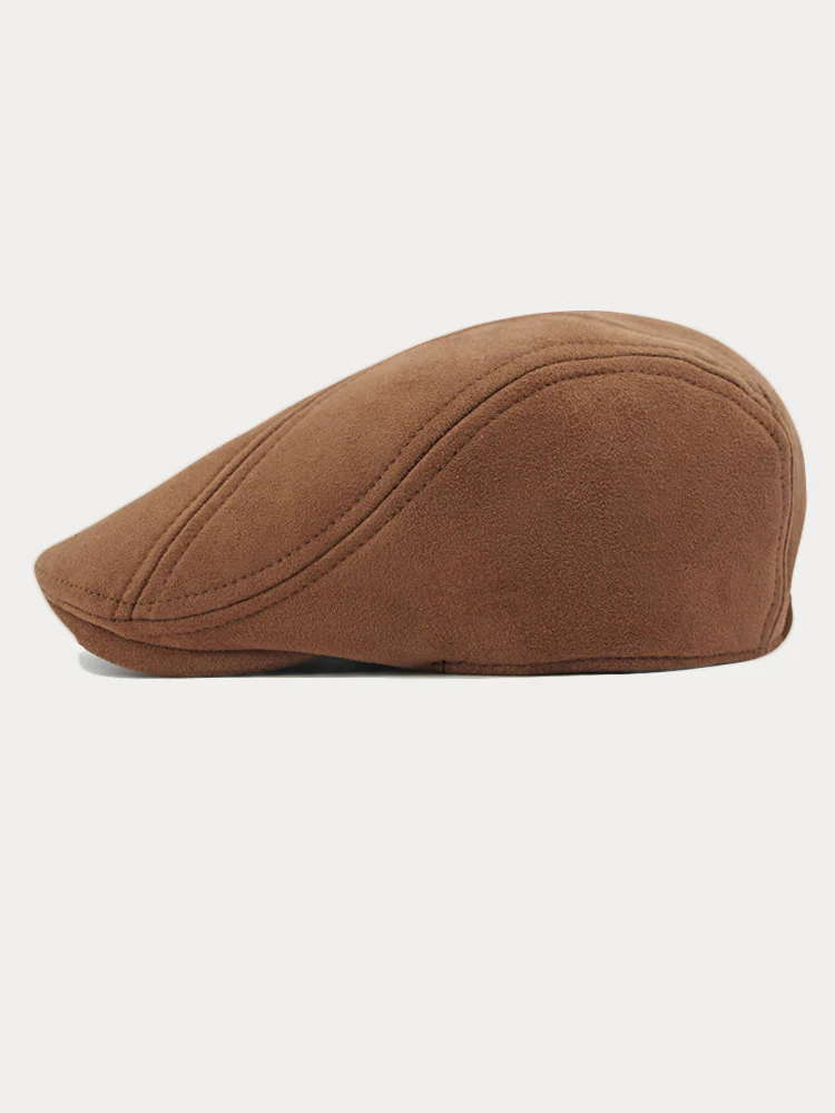 Minimalist Suede Beret Hats - Image 10