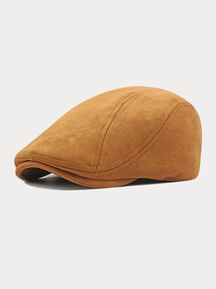 Minimalist Suede Beret Hats - Image 3