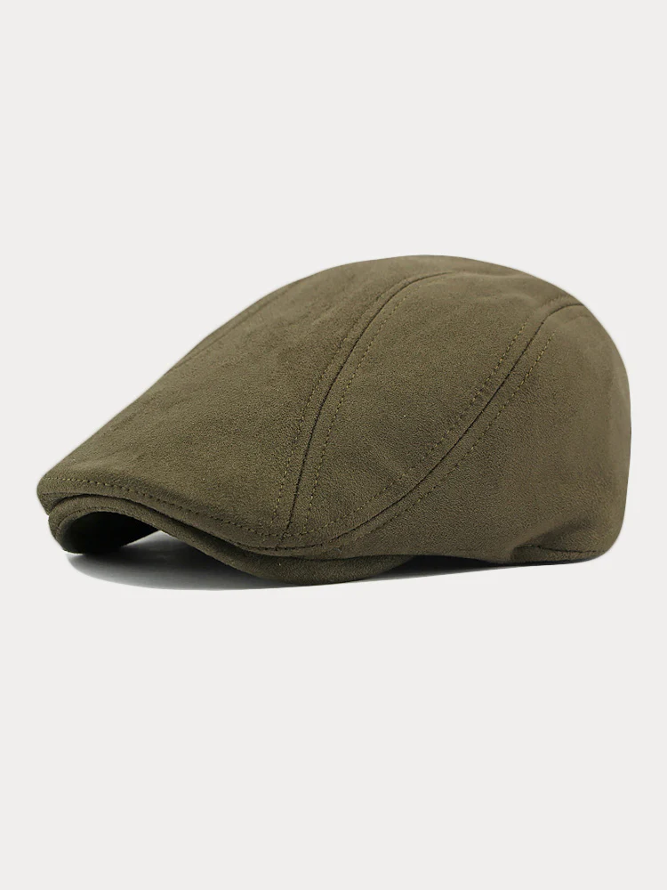 Minimalist Suede Beret Hats - Image 6