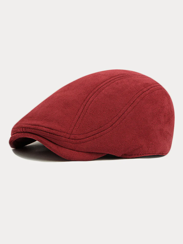 Minimalist Suede Beret Hats - Image 7