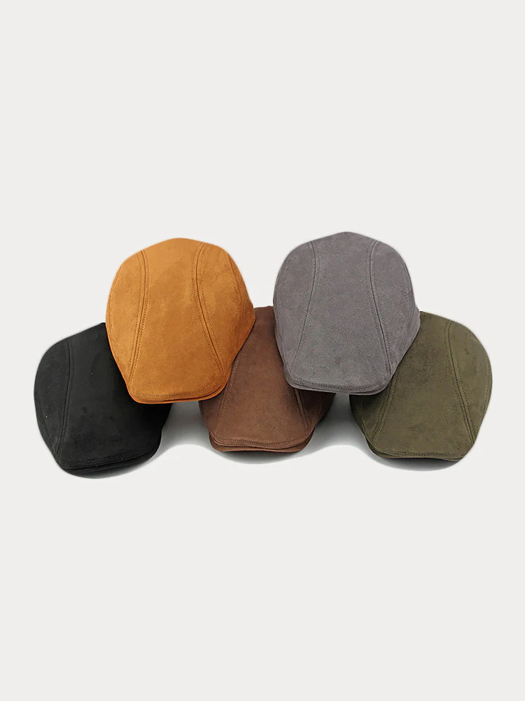 Minimalist Suede Beret Hats - Image 8