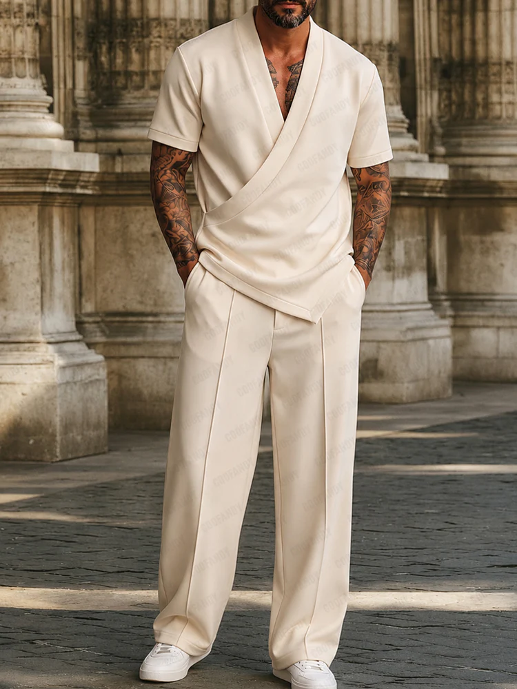 Minimalist Urban Shirt Pants Matching Set - Image 2