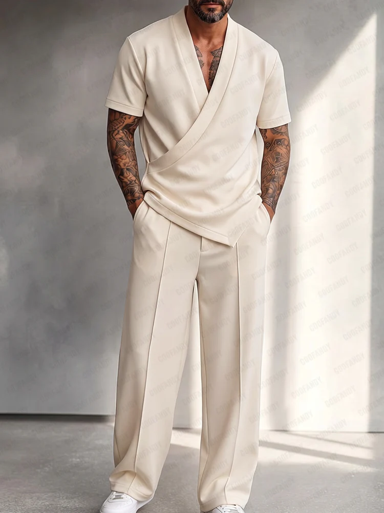 Minimalist Urban Shirt Pants Matching Set - Image 3