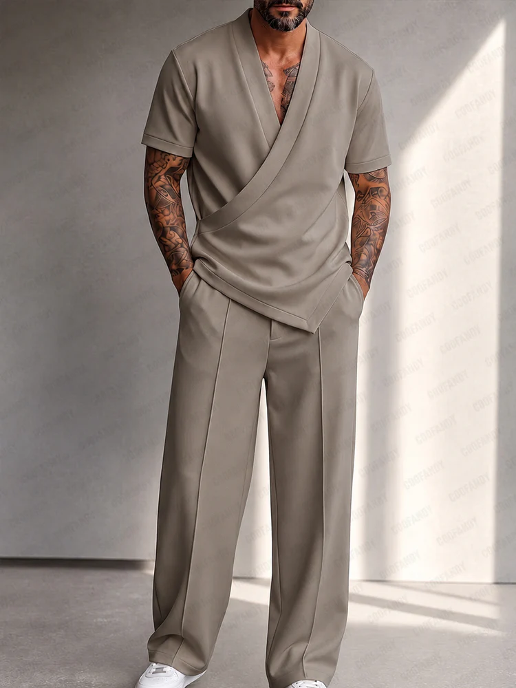 Minimalist Urban Shirt Pants Matching Set - Image 4
