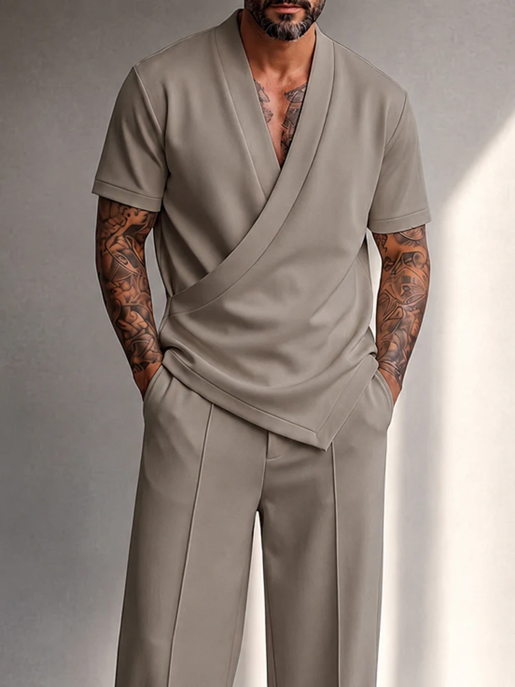 Minimalist Urban Shirt Pants Matching Set - Image 5