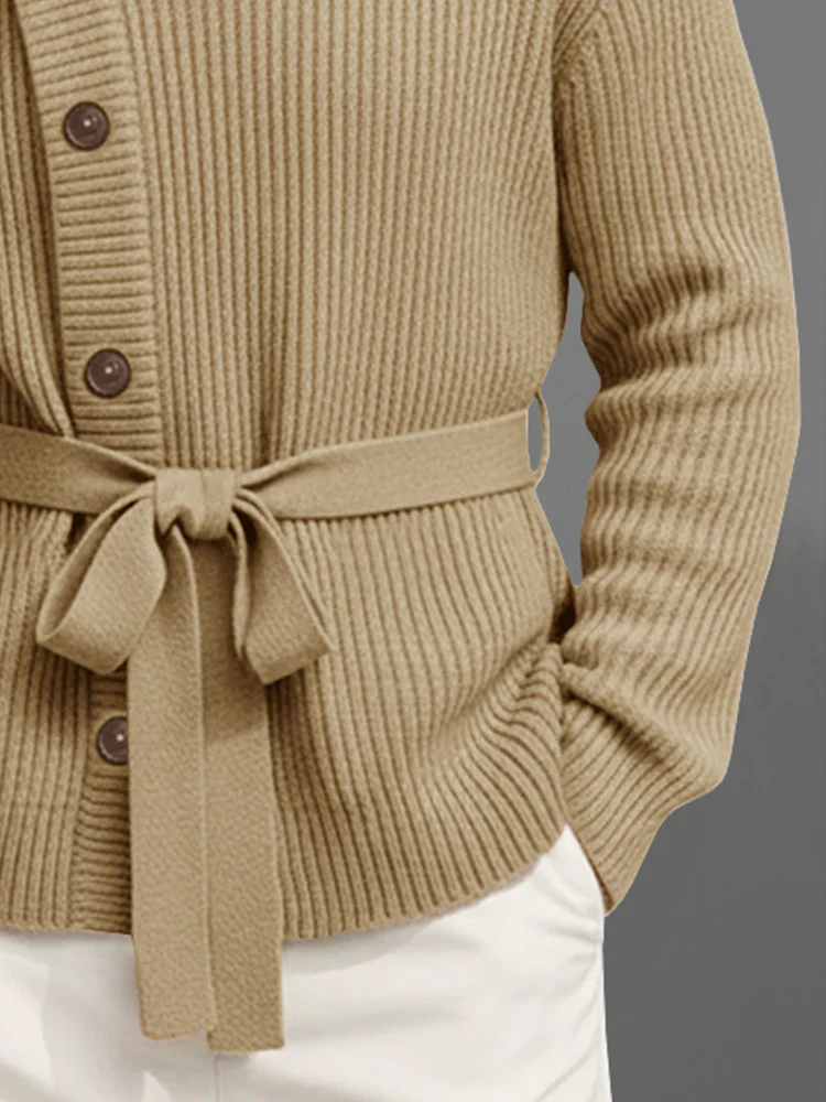 Modern Asymmetric Knit Cardigan - Image 4