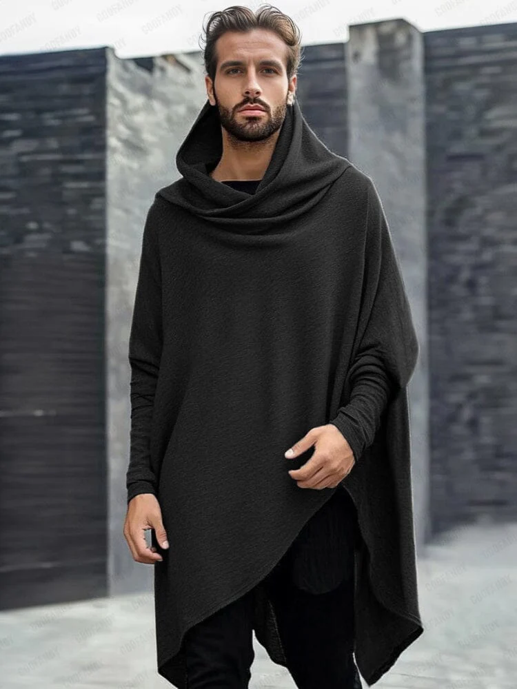 Modern Asymmetrical Hooded Top - Image 14