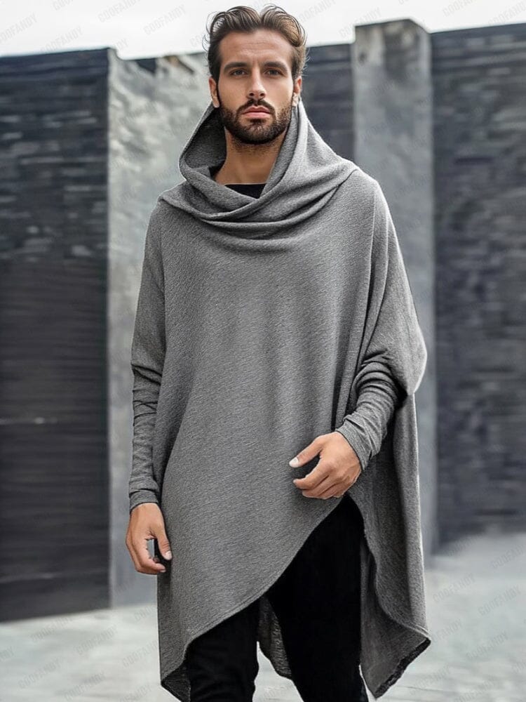Modern Asymmetrical Hooded Top - Image 9