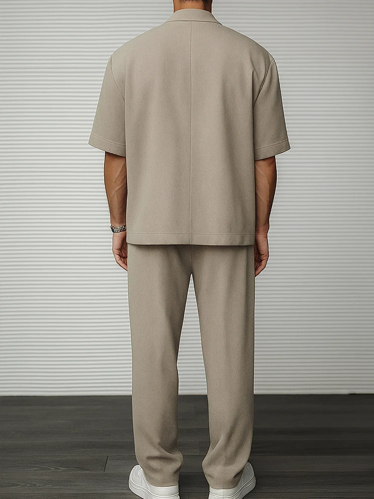 Modern Casual Thin Blazer Pants Set - Image 5